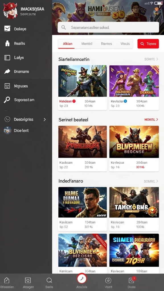 Tampilan utama aplikasi winplay303 App APK Terbaru yang intuitif dan efisien.